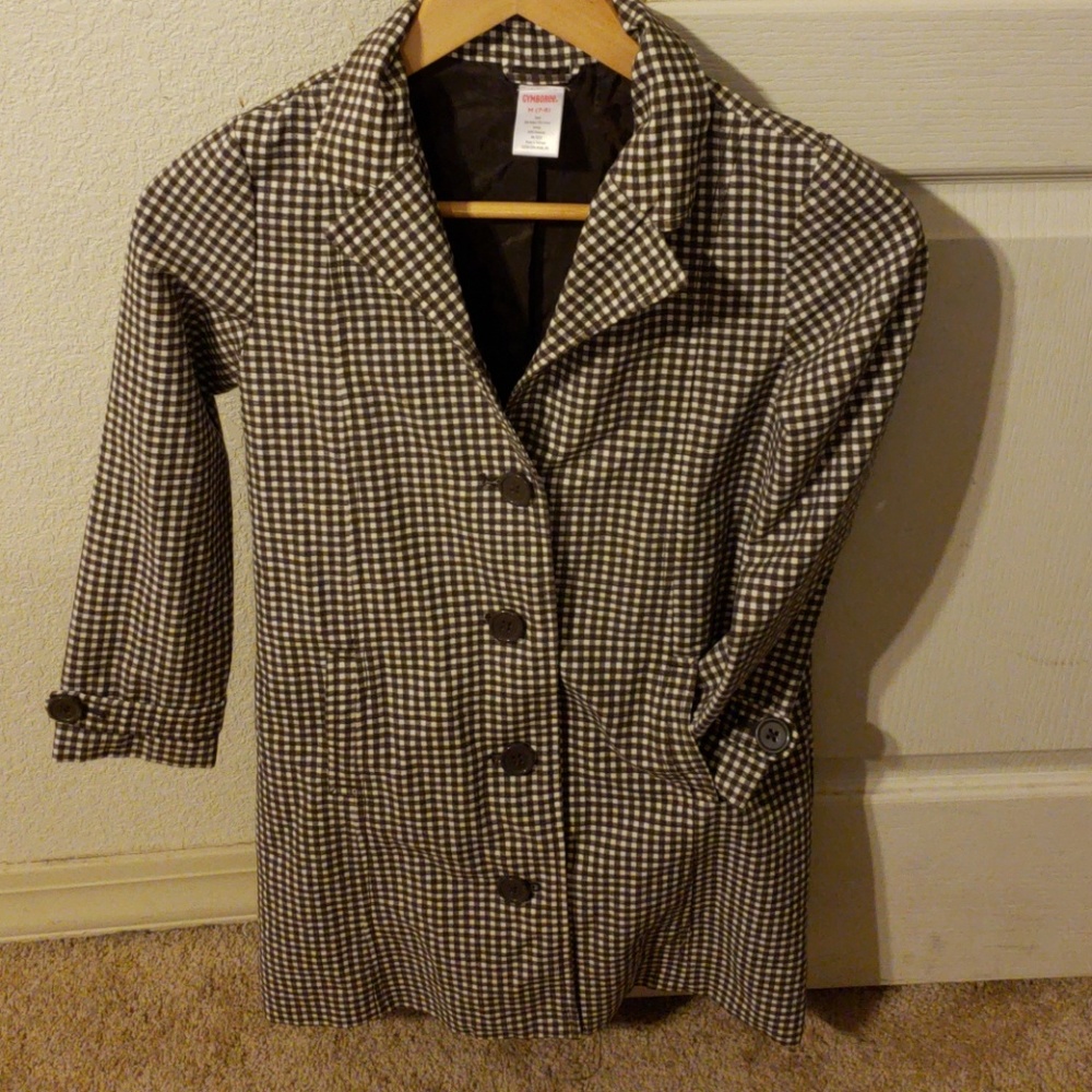 Gymboree long girls light coat lined Med